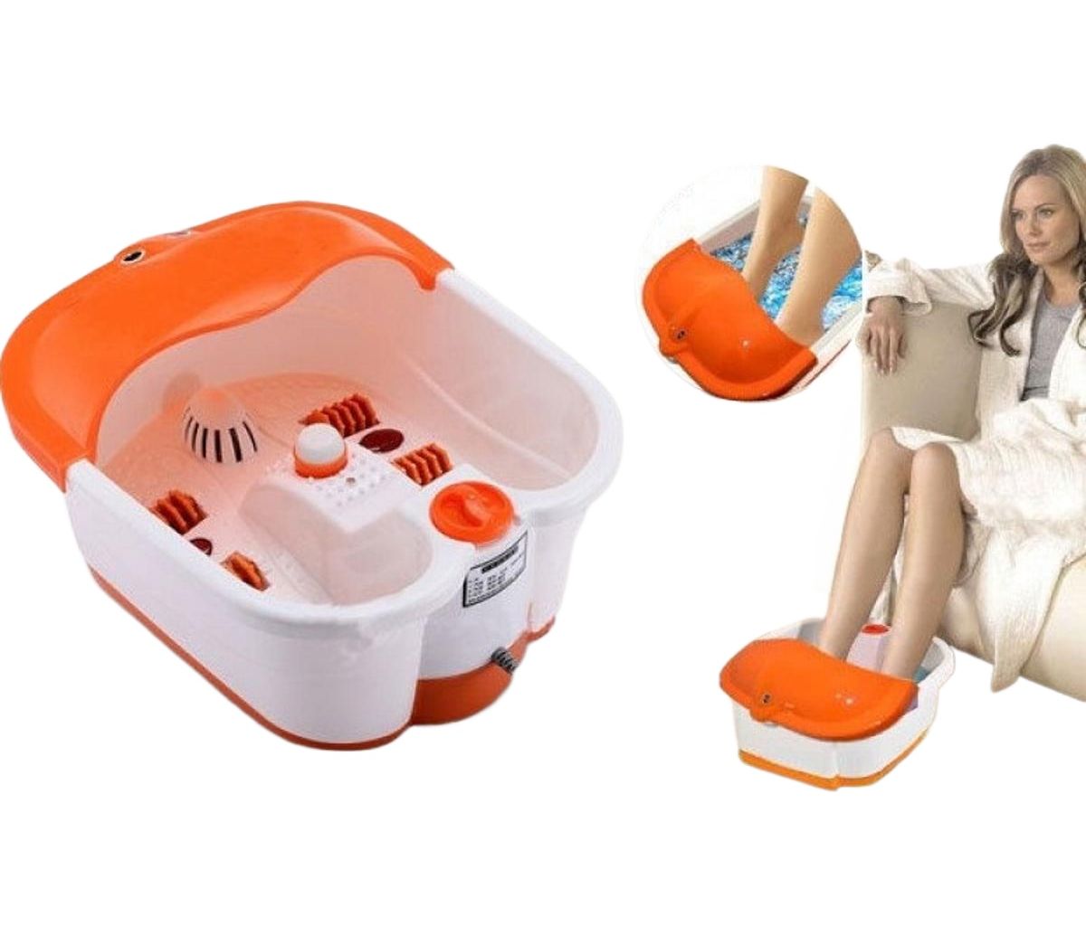 Picture of Multi-purpose Foot Spa Pedicure Massager for Pain Relieve and Feet Care - Red