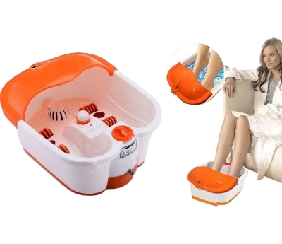 Picture of Multi-purpose Foot Spa Pedicure Massager for Pain Relieve and Feet Care - Red