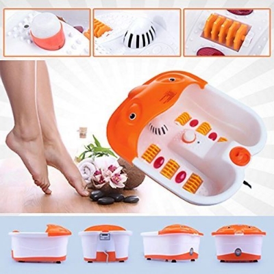 Picture of Multi-purpose Foot Spa Pedicure Massager for Pain Relieve and Feet Care - Red