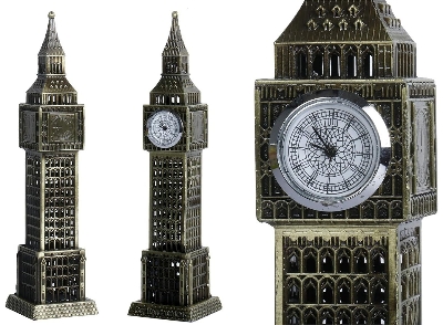 Picture of London's Big Ben Clock Tower Showpiece with a Watch Antique bronze a statue of London landmark model figure Home Office Decore - Bronze
