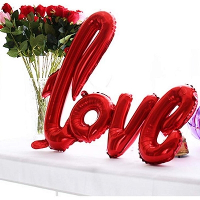 Picture of LOVE LETTER FOIL BALLOON HEART ANNIVERSARY WEDDING VALENTINE DAY GIFT