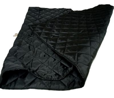 Picture of Black Soft Janamaz Simple Muslim Prayer Mat size 31.5/47.20 inchi