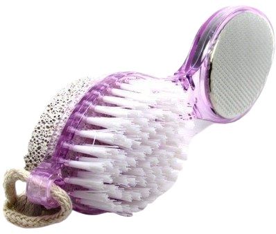 Picture of 4 in 1 Multi-use Foot Care Brush Pumice Scrubber Pedicure Tool - Multicolor