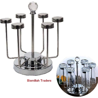 Picture of Glass Holder Rack Rotating stand Kitchen Rack Classical fashion rotation design