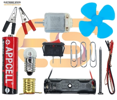 Picture of DIY Kids Science School Projects Experiment Kits Light Bulb and Fan Electric Circuit Physics - Multicolor