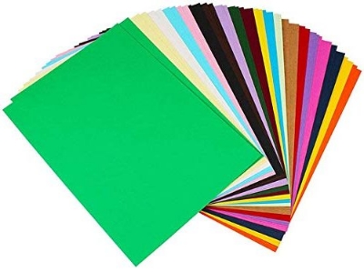 Picture of A4 Size Premium Coloured Paper/Sheets For Art & Craft Projects School Colleges 50 sheet - Multicolor