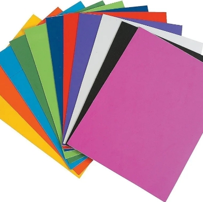 Picture of Eva Foam Sheet 5 Different Color A5 Size 2mm Thickness