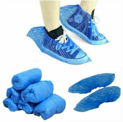 Picture of 20 pcs Over shoes Boot Shoe Covers disposable shoe protector Overshoes - Light blue