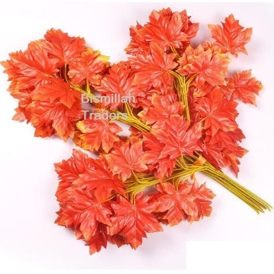 Picture of Artificial Maple Leaf for Wedding Party Garden Decoration 1 branches - Home Decoration Item