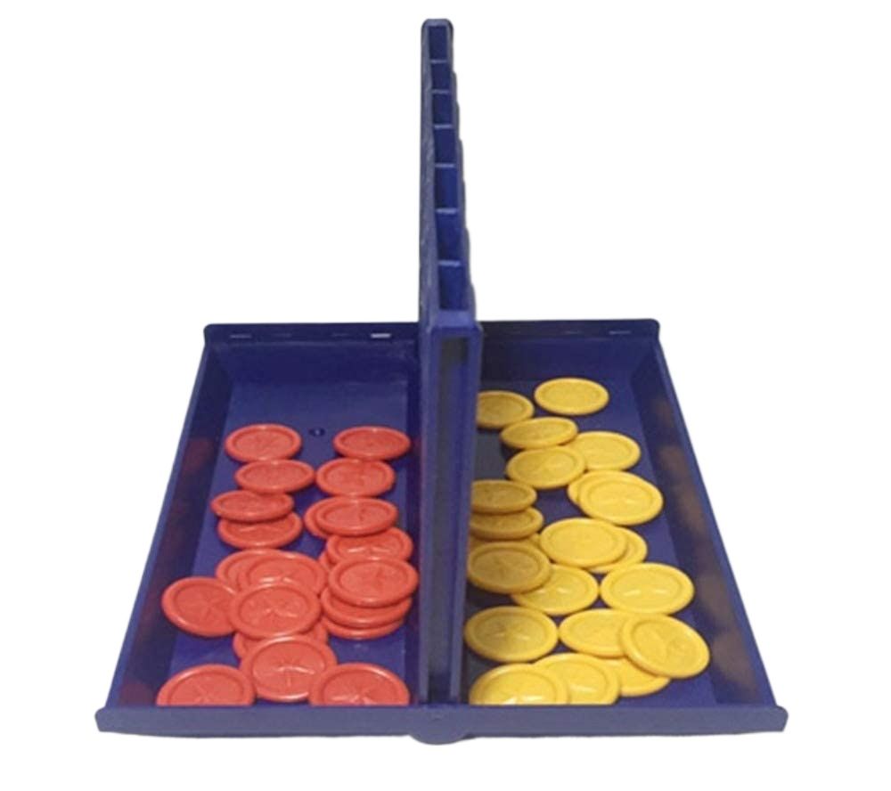 Picture of Classic Family Game Toy Large Connect 4 In A Line Board Game Children's Educational Toys Foldable Kids Children Line Up Row Board Puzzle Toys - Multicolor