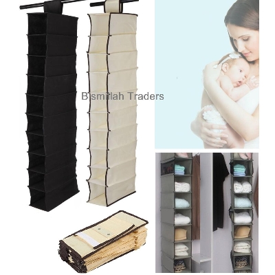Picture of Baby diaper cloth hanging rack organizer space saver