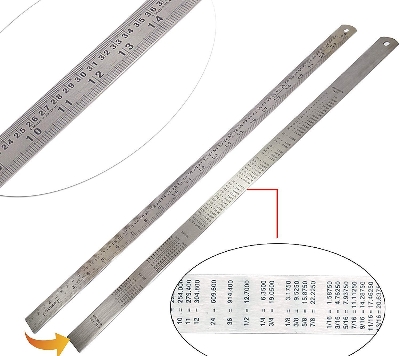 Picture of Stainless Steel Scale/Ruler 1 Meter (100 cm / 40 inch) - Silver