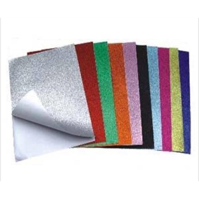 Picture of 10 pcs Set of Glitter Foam Sheet - A4 - Multicolor - Multi