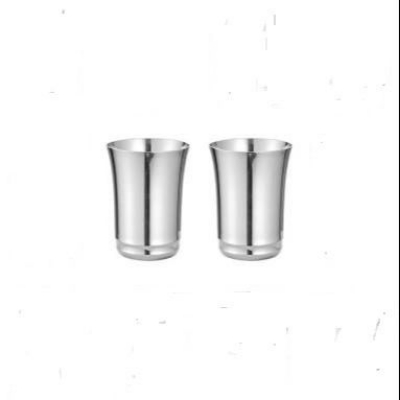 Picture of Stainless Steel Glass set ( Pack of 2 ) Glass Set  (360 ml, Steel) - Silver