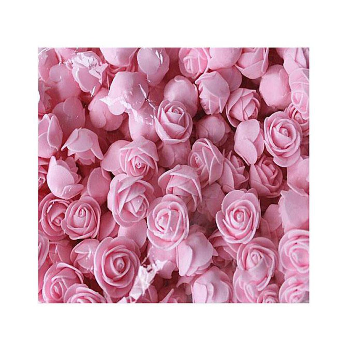 Picture of 20 Pcs Pink PE Foam Rose Head Artificial Flower