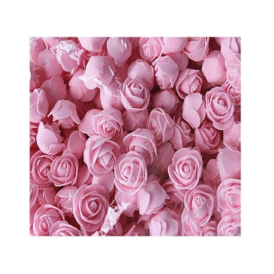 Picture of 20 Pcs Pink PE Foam Rose Head Artificial Flower