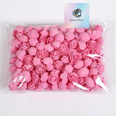 Picture of 20 Pcs Pink PE Foam Rose Head Artificial Flower