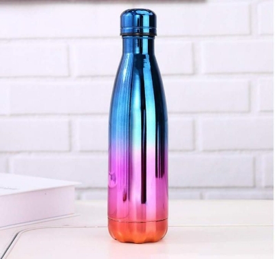 Picture of 600ml Double-Wall Insulated Vacuum Flask 1pcs  Stainless Steel Water Bottle For Girls Colorful BPA Free Thermos for Sport Water Bottle - Multicolor