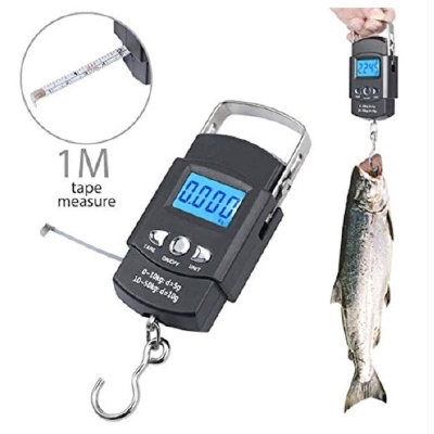 Picture of Digital Hanging Weight Scale, Portable Hanging Electronic Hook Scale - Black