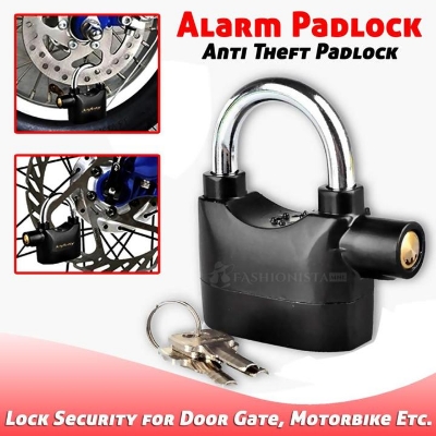 Picture of Durable Security Alarm Lock for Bike and Door - Black