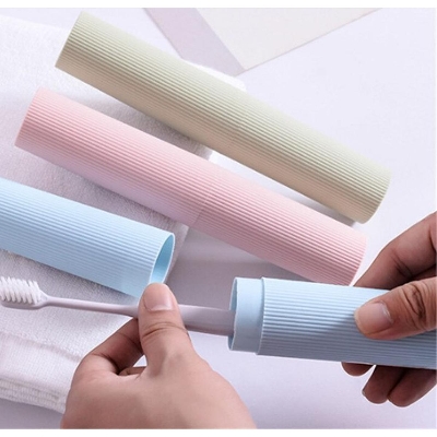 Picture of 1 PCS Portable Toothbrush Holder Cover Travel Toothpaste Case For adult multicolor - Multicolor