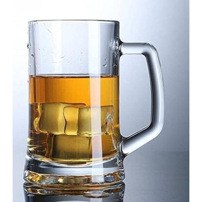 Picture of Clear Drinking Glass Mugs Solid Heavy Base - Clear