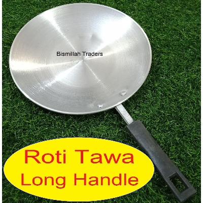 Picture of 25 Cm Aluminum Roti Tawa with handle - Silver