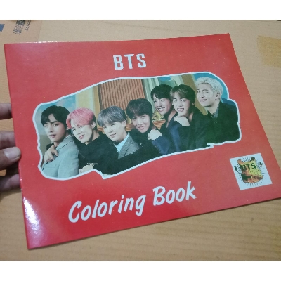 Picture of BTS member art Coloring Book for KPOP Fans - Multicolor