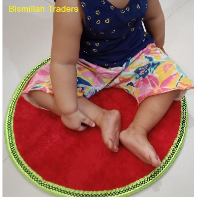 Picture of Kids Crazy Carpet Circle Seats Round Soft Warm Floor Mat - Cushions | Classroom, Story Time, Group Activity Home Bedroom & Play Areas - Multicolor