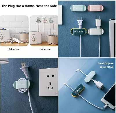 Picture of Multipurpose 4pcs Cable Tidy Holder Drop Clips - Multicolor