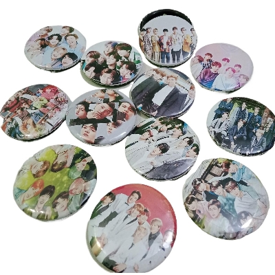Picture of 3 Pcs BTS Kpop badge for bags hats clothes fashion chest brooch badge - Multicolor