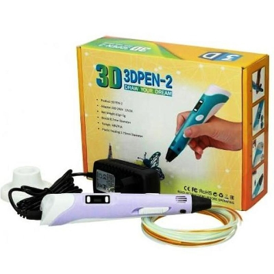 Picture of 3D Printing Pen Creative Drawing Tool Graffiti with PLA Filament - Multicolor