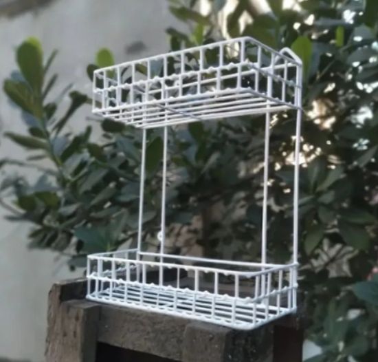 Picture of Wall Hanging Kitchen bathroom Metal Rack bathroom organizer Drying Rack - Oven Cover - Multicolor