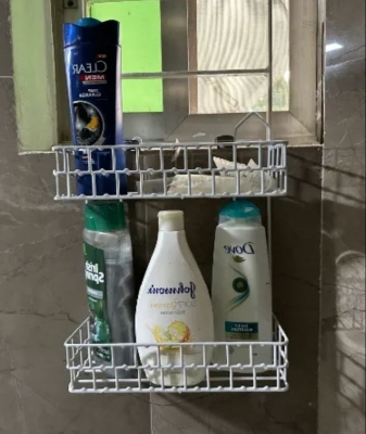 Picture of Wall Hanging Kitchen bathroom Metal Rack bathroom organizer Drying Rack - Oven Cover - Multicolor