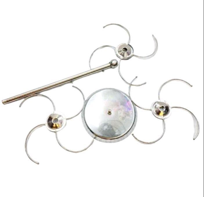 Picture of Steel churi stand rotating Stolen Stand Bangle Organizer - Jewellery Box - Silver