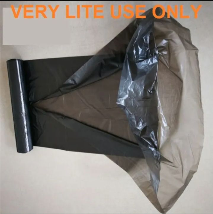 Picture of 50 Pcs Garbage Bag Roll (35Liter)/trash bag/waste bag high quality - Black