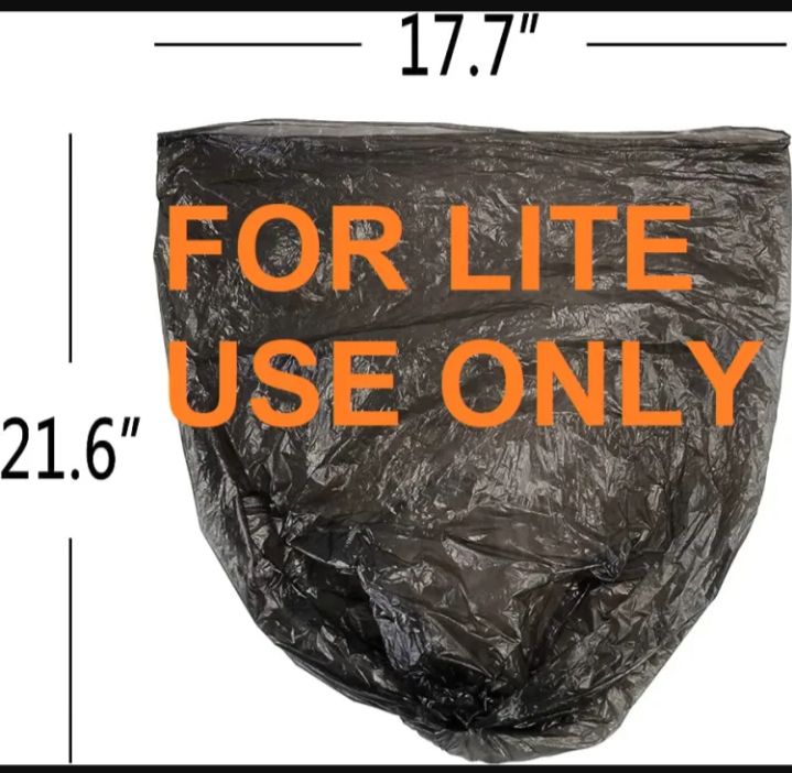 Picture of 50 Pcs Garbage Bag Roll (35Liter)/trash bag/waste bag high quality - Black