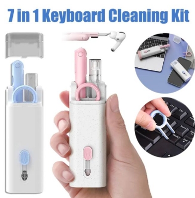 Picture of Keyboard Cleaning Brush Airpods Pro Cleaning Kit 7 in 1 Multifunction Keyboard Cleaning Kit Headphone Cleaning Brush Soft Brush Keyboard Caps
multicolor - Multicolor