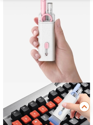 Picture of Keyboard Cleaning Brush Airpods Pro Cleaning Kit 7 in 1 Multifunction Keyboard Cleaning Kit Headphone Cleaning Brush Soft Brush Keyboard Caps
multicolor - Multicolor