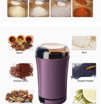 Picture of Grain Mills, Electric Spice Coffee Grinder Fine Grinding Machine Grain Mill Crusher Household Small Mill Herbal Dry Mill - Multicolor