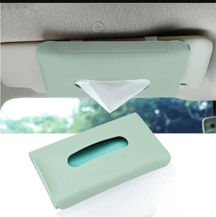 Picture of Tissue Holder Sun Visor Decoration Napkin Box Storage Case - Multicolor