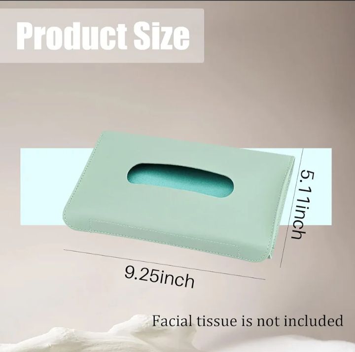 Picture of Tissue Holder Sun Visor Decoration Napkin Box Storage Case - Multicolor
