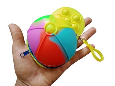 Picture of Cap Pop it bag mini coin purse finget toy Pop Hat Bubble Popper - Rainbow