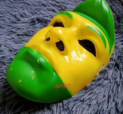 Picture of Party Dress Up plastic Masks for Masquerade, Novelty Costume Monster Animal Head Mask for Children Men Women - Yellow