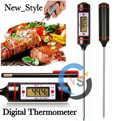 Picture of Digital Food Thermometer With Lcd Display

Meat thermometer BBQ thermometer - Black