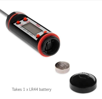 Picture of Digital Food Thermometer With Lcd Display

Meat thermometer BBQ thermometer - Black