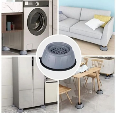Picture of 4 Pcs Anti Vibration furniture Feet Pads furniture protector Washing Machine Rubber Mat for
furniture decorations - Grey