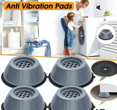 Picture of 4 Pcs Anti Vibration furniture Feet Pads furniture protector Washing Machine Rubber Mat for
furniture decorations - Grey