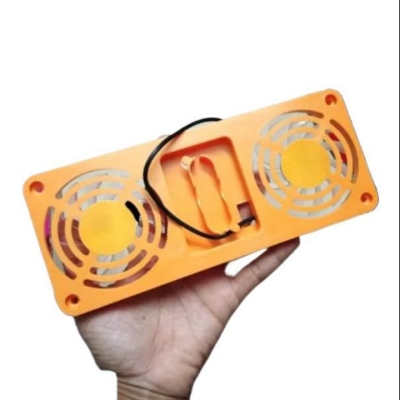 Picture of Usb double fan soundless fan - Orange