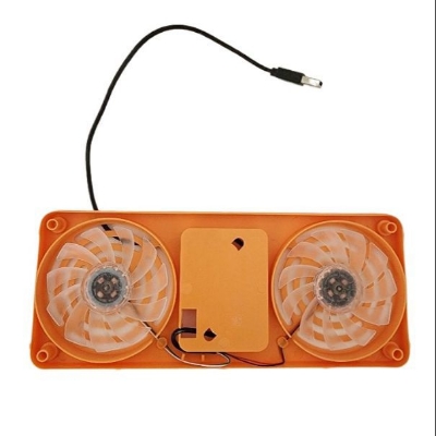 Picture of Usb double fan soundless fan - Orange